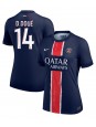 Paris Saint-Germain Desire Doue #14 Hjemmedrakt Dame 2024-25 Korte ermer